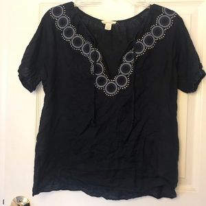 J. Crew Embroidered Shirt